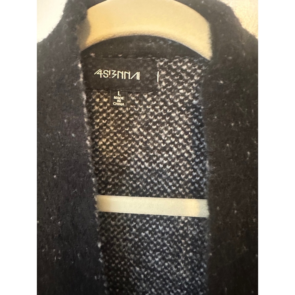 45th & 3rd Cardigan Women's Large Black and White - Picture 3 of 3